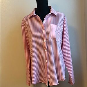 Pink Striped Button Down Shirt
